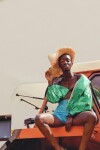 Leather Shorts Crawford Galáctico Celeste