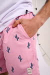 Short de baño estampado Rosa