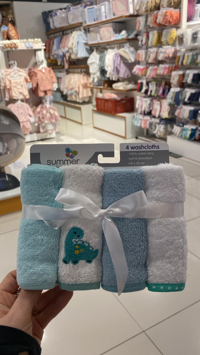 Set babitas toalla x4 SUMMER - dinos 