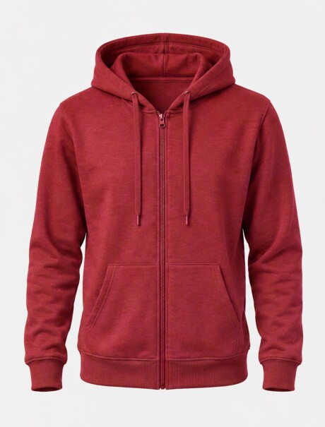 CAMPERA UNISSEX BÁSICA ADULTO ROJO