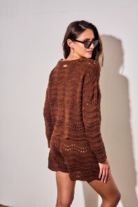 Sweater Textura Chocolate