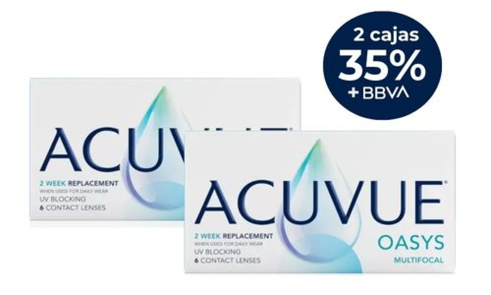 Acuvue Oasys Multifocal 2 Cajas 35%OFF + liquido Arlyt de regalo! 