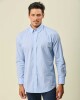 Camisa Sport Algodón Manga Larga Celeste Claro Fantasía