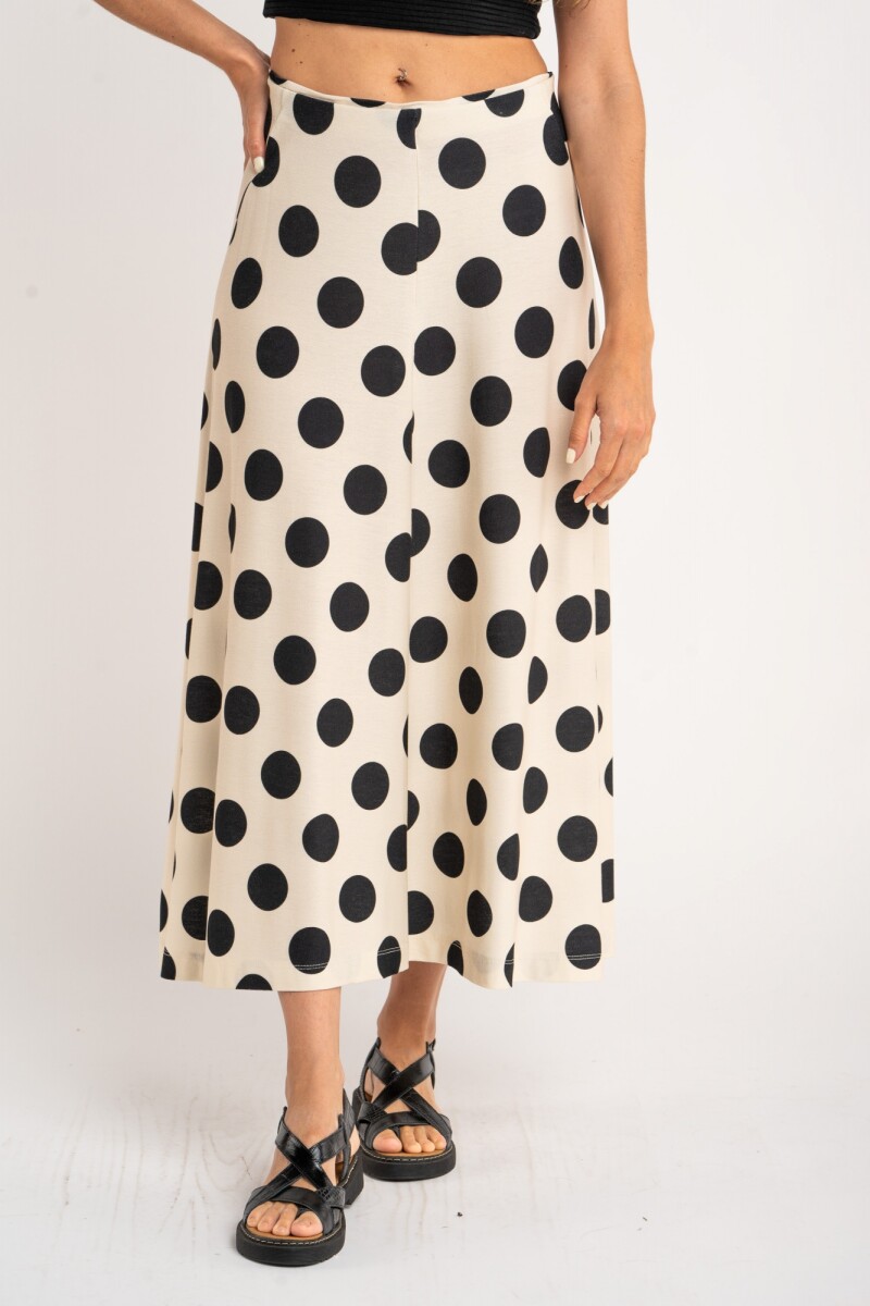Falda Lunares Nácar