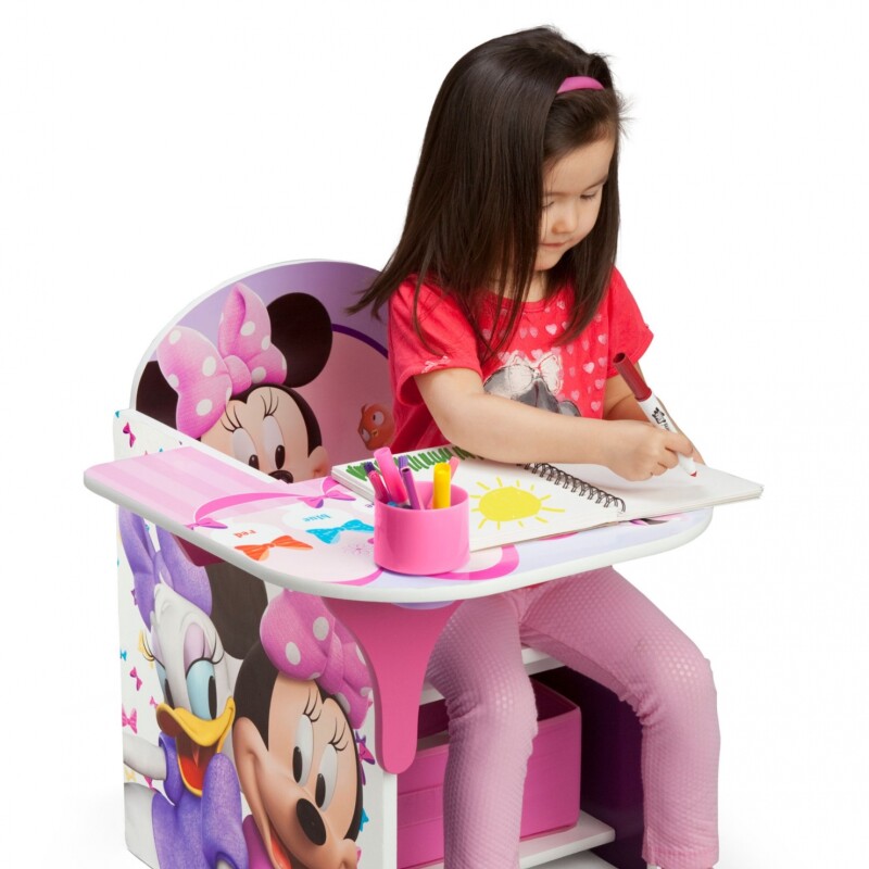 Escritorio con silla y almacenamiento Minnie Mouse Disney Escritorio con silla y almacenamiento Minnie Mouse Disney