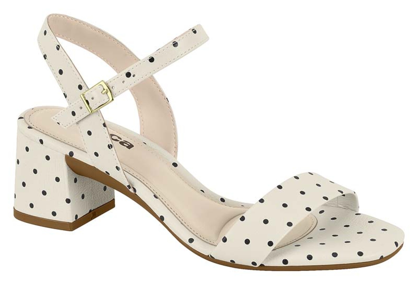 Sandalia Moleca Mujer 5496.101-32217 - Blanco-negro 