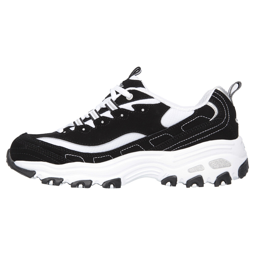 Zapatillas Skechers DLites Biggest Fan Mujer Black/White