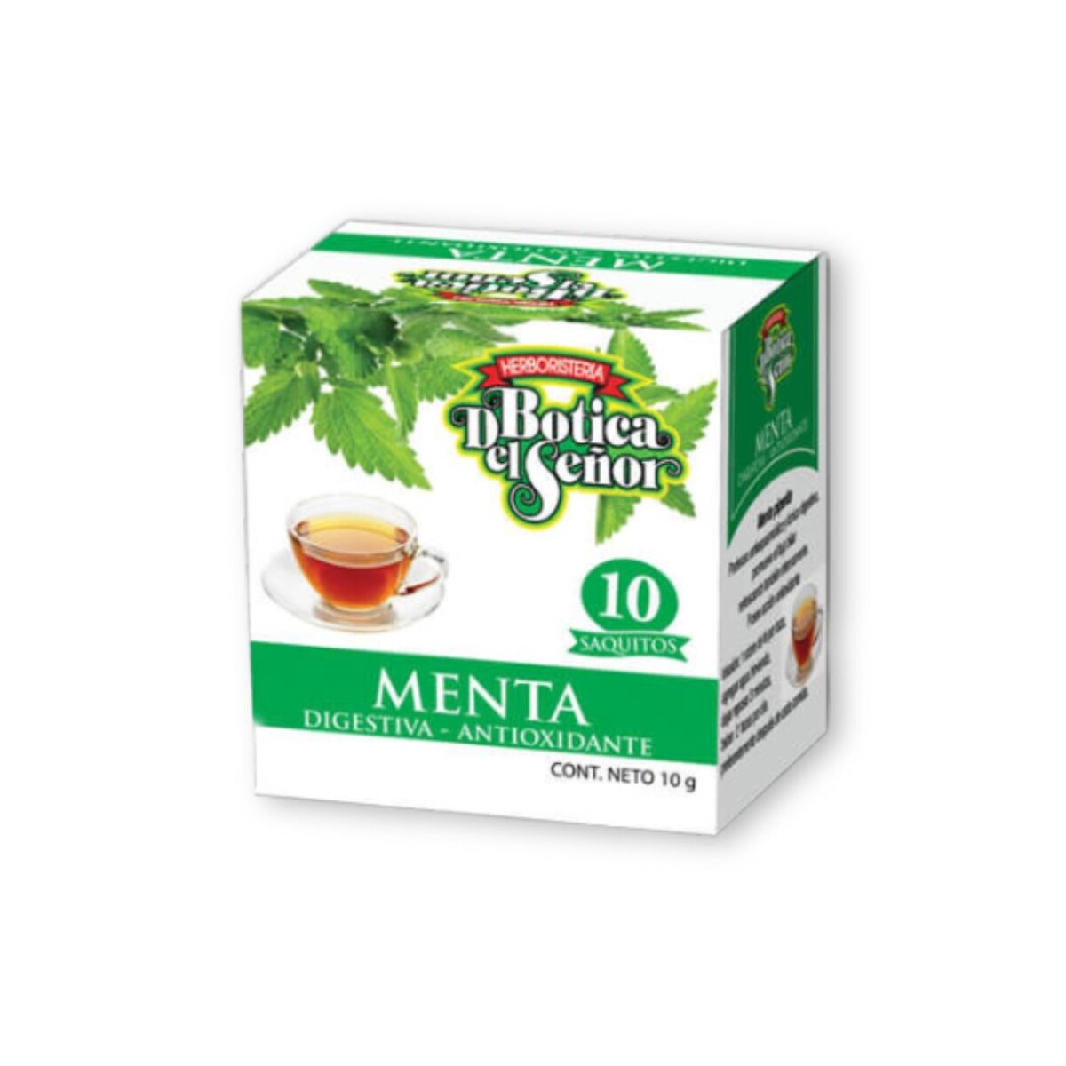 Té Menta Botica Del Señor 10 Unidades 