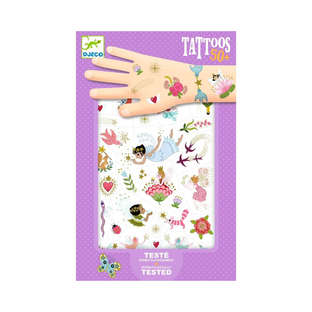 Set x50 Tatuajes removibles para niños - Mundo Mágico 