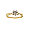 Anillo Corazón-Oro bajo-Piedra Zirconia-AN8060 conpiedra