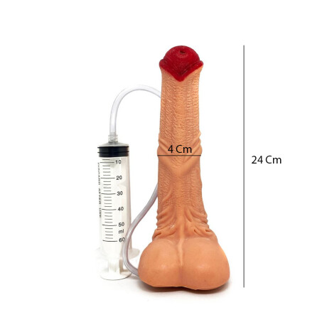 Dildo Eyaculador Pet Play Caballo Piel