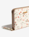 Billetera Zip Round Billetera Con Cierre - Estampado Flores