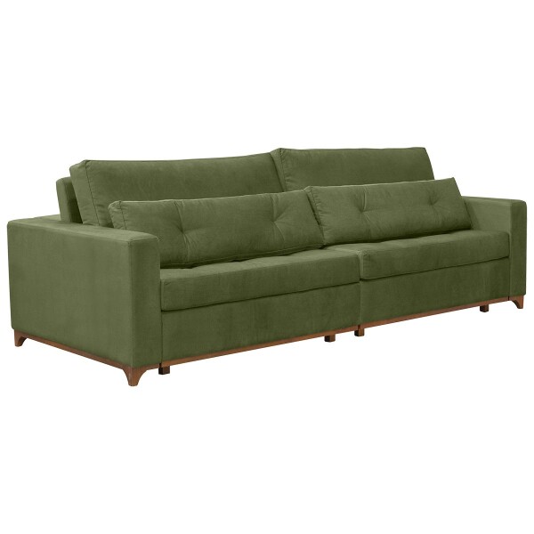 Sofá Sillón Qatar 4 Cuerpos Living VERDE