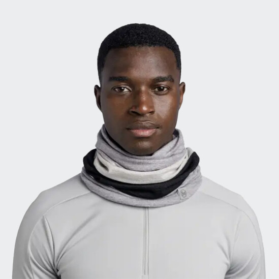 Bufanda Buff Merino Move Block Gris