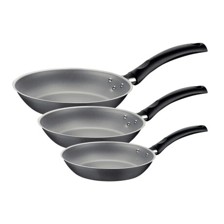 Set de Sartenes Tramontina Turim 3 Piezas 16CM-20CM-24CM NEGRO