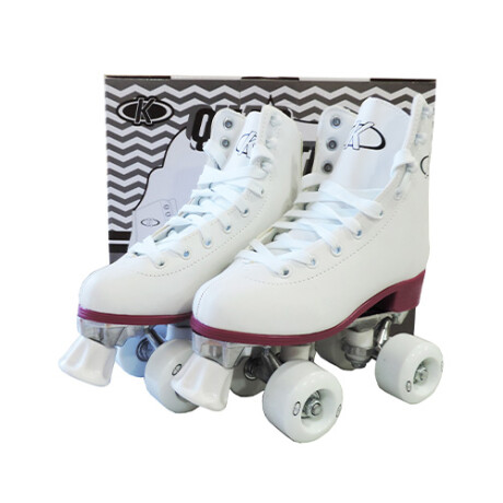 Patines Artísticos K Pro PZ-188 4 Ruedas Chasis Aluminio BLANCO