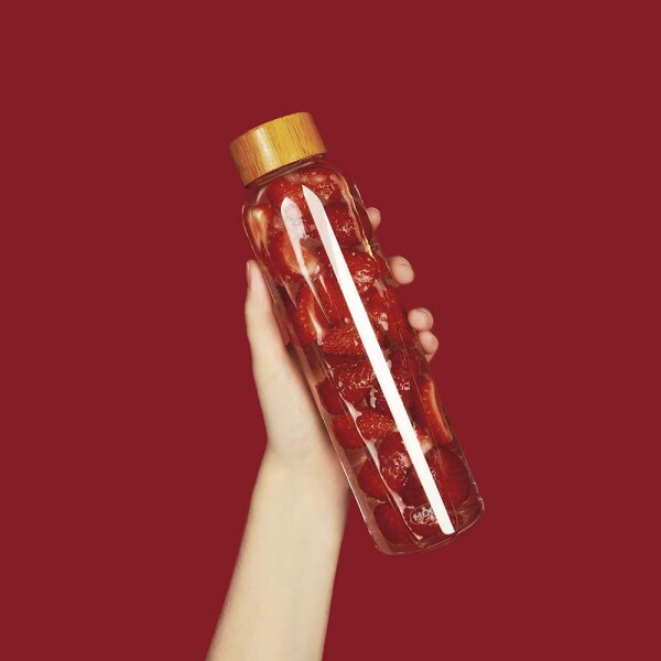 BOTELLA GO GREEN 600 ML. TRANSPARENTE