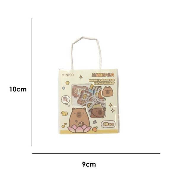 Stickers capibara 40pcs diseño 1