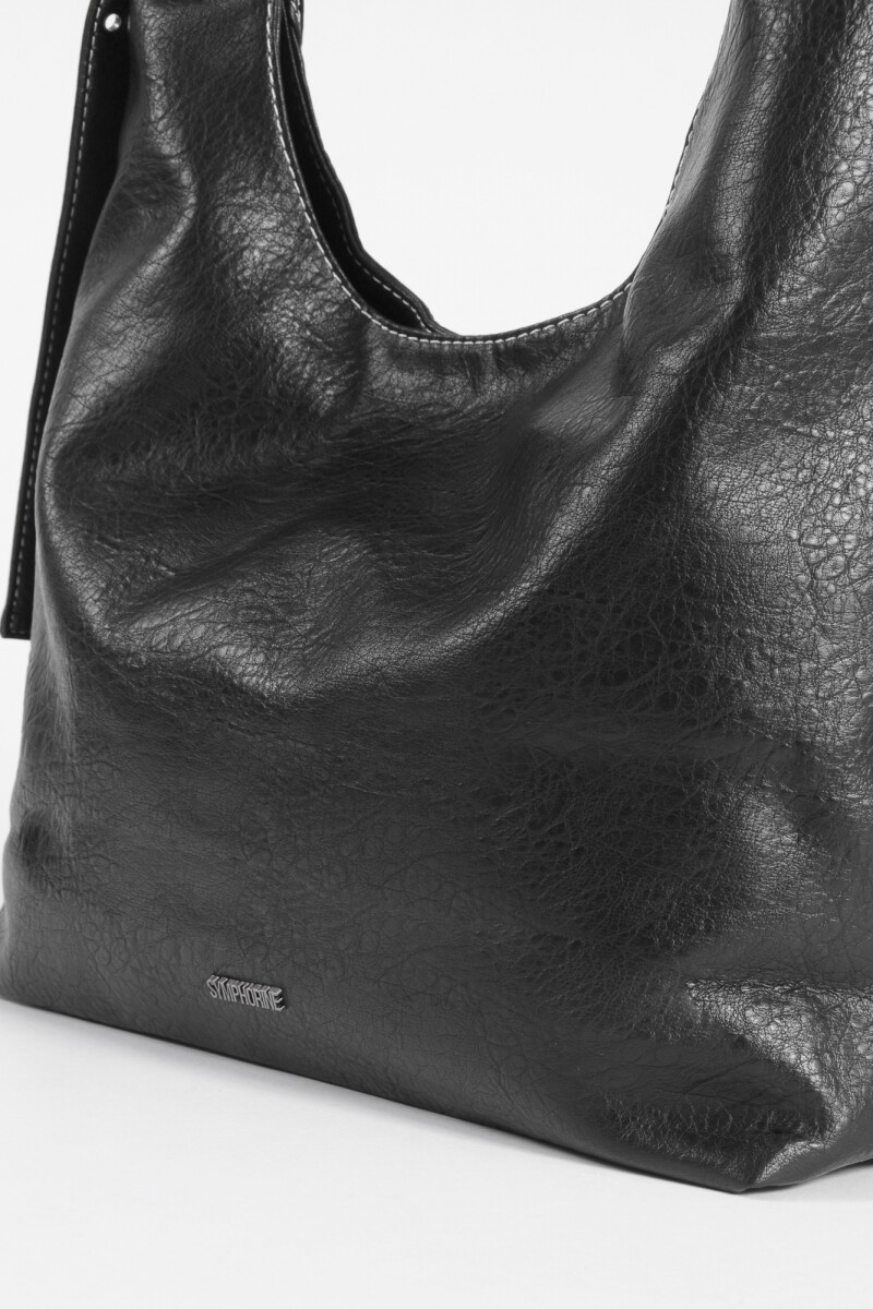 Cartera soft ojalillos negro