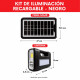 Kit de iluminacion recargable NEGRO