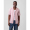 V-SS STANDARD LINEN COTTON RESORT COLLAR DUSTY PINK