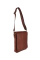 Morral con solapa mediano Marron