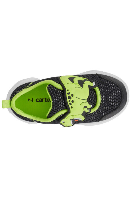 Championes con velcro y luces, diseño dino Sin color