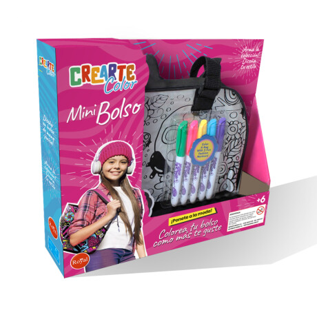 Mini Bolso para Colorear Crearte Color 001