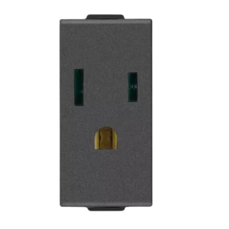 MODULO TOMA POLARIZADA 2x15A + T NEGRO NEVE UP MODULO TOMA POLARIZADA 2x15A + T NEGRO NEVE UP