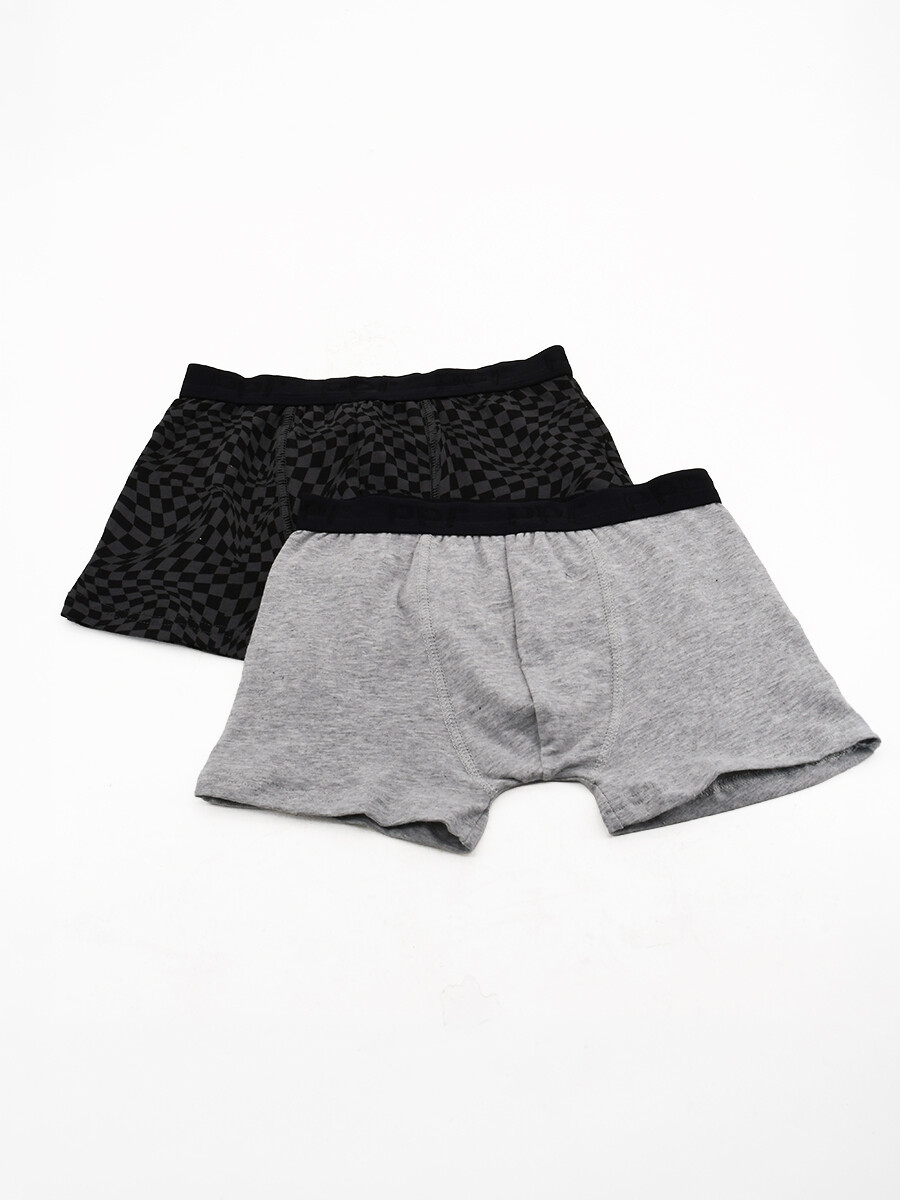 BOXER ALGODÓN PACK X2 - NEGRO 
