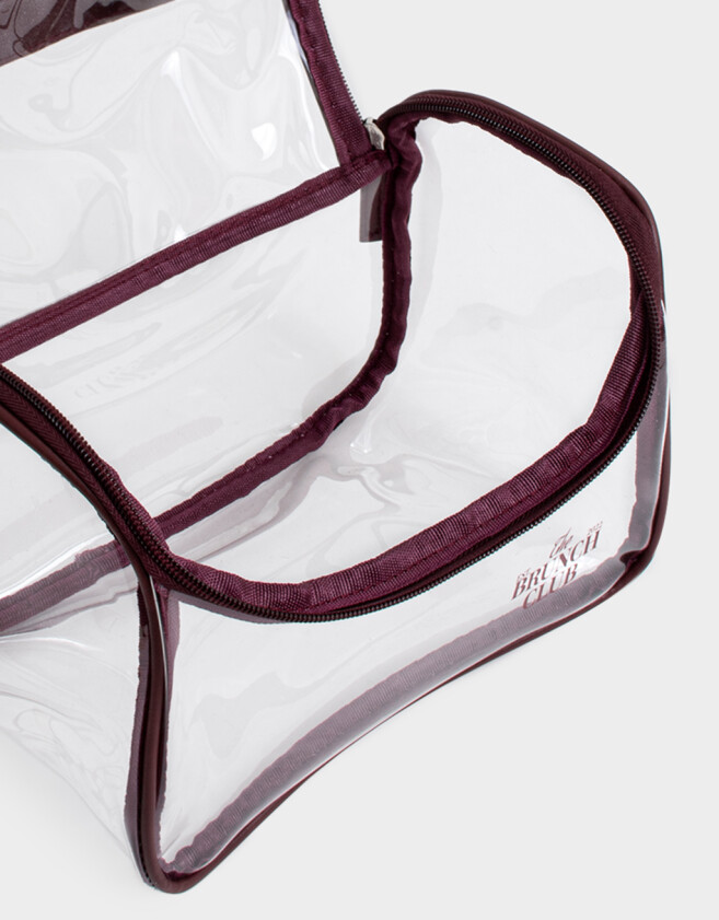 Porta Cosméticos Rojo Vino