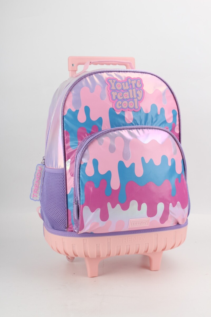 Mochila escolar con ruedas Really Cool Rosa