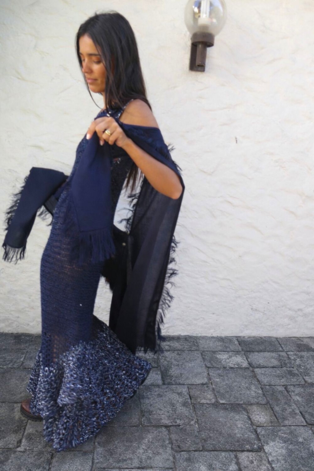 Gala Crochet Dress Azul