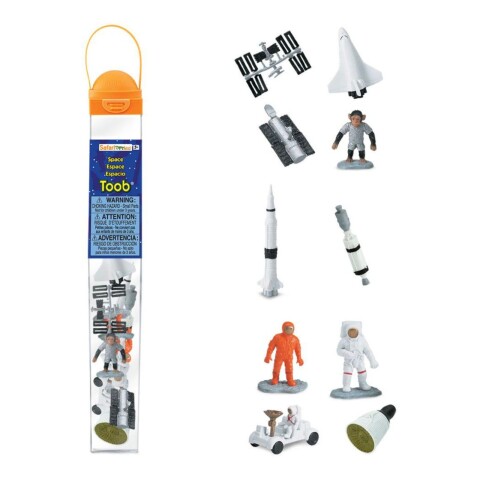 Figura Tubo Safari Espacio Astronauta Cohete Juguete Figura Tubo Safari Espacio Astronauta Cohete Juguete