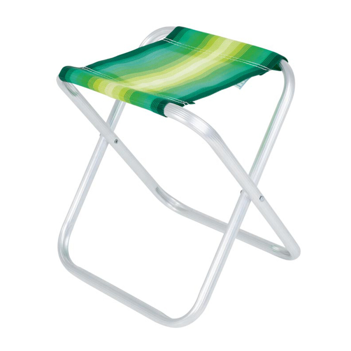 Banqueta Plegable Aluminio Mor Reforzada 90kg Polietileno - Verde 