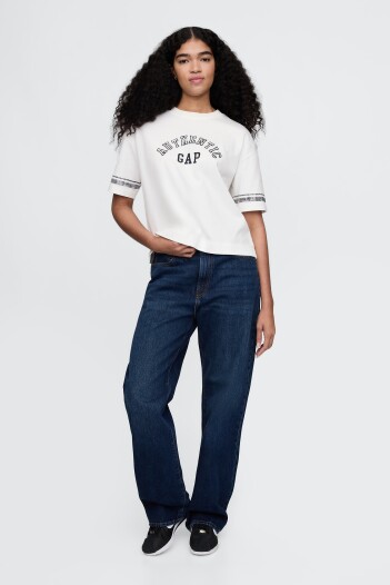 Remera Mini Logo Cropped Mujer New Off White