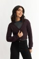 Cardigan con manga balloon BORDO