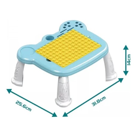 Mesa Didáctica Infantil con Pista y Bloques 60 Piezas 001