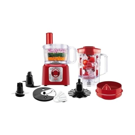 Multiprocesador Arno Multichef | 7 En 1 | Color rojo. Multiprocesador Arno Multichef | 7 En 1 | Color rojo.