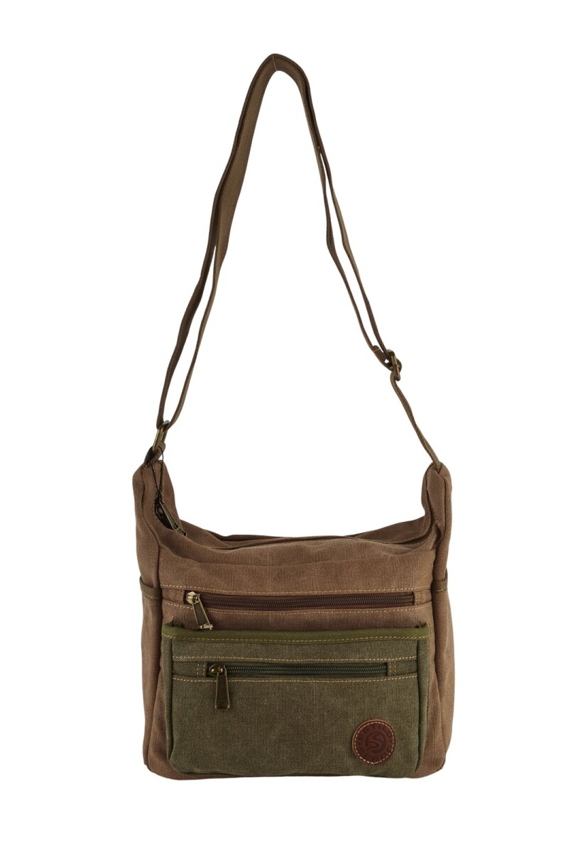 Bolso morral mensajero Marrón