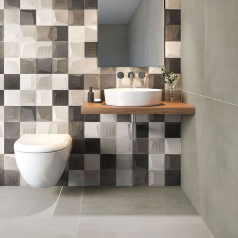 Porcelanato Gris Rustico Mate Liso 60X60Cm 8.5Mm Piso Pared GAMAS DE GRIS