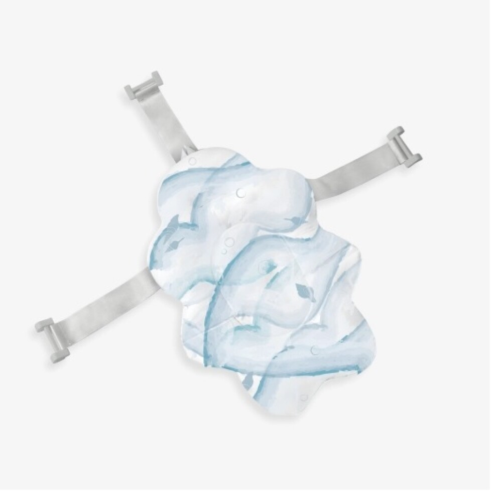 Reposera baño universal estampada KIKKABOO Nubo SHELL AZUL