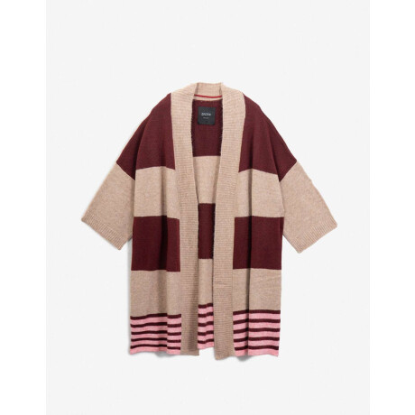 Poncho Tejido Rayado Combinacion Multicolor