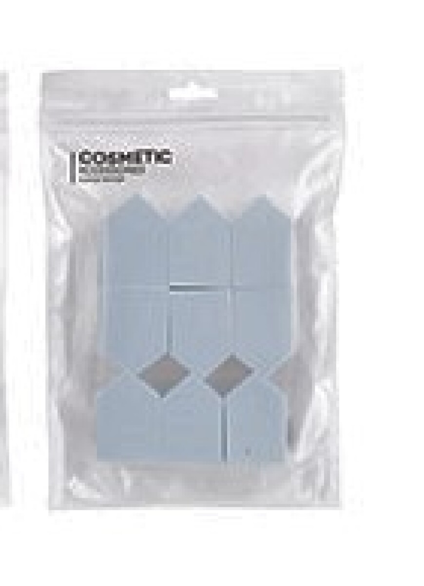 Esponja maquillaje x 9 pcs casita - Celeste 