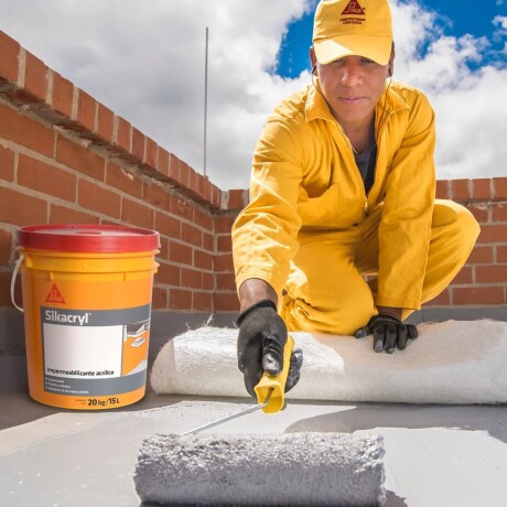 Impermeabilizante acrílico Sikacryl 20 + 20 Kgs Blanco Impermeabilizante acrílico Sikacryl 20 + 20 Kgs Blanco