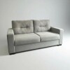 SOFA 3 CUERPOS - TAPIZADO TELA GRIS CLARO SOFA 3 CUERPOS - TAPIZADO TELA GRIS CLARO
