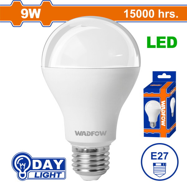 LAMPARA LED E27 LUZ FRIA WADFOW 9W WDN15091 LAMPARA LED E27 LUZ FRIA WADFOW 9W WDN15091