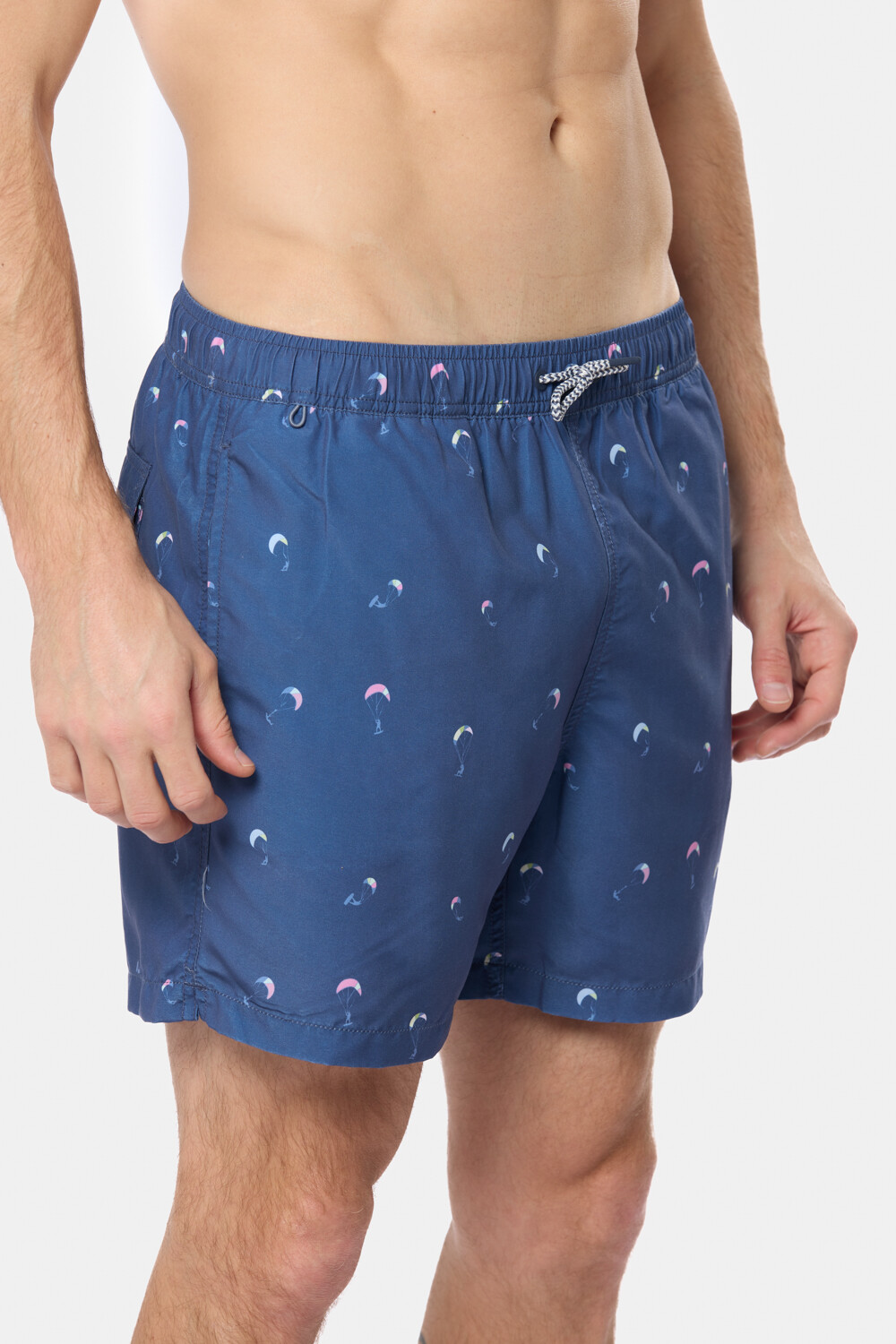 SHORT DE BAÑO ESTAMPADO Azul