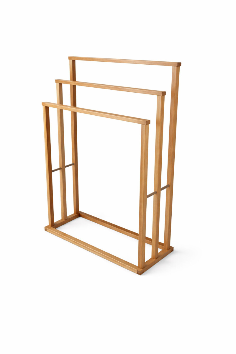 SOPORTE TOALLAS BAMBOO - BEIGE 