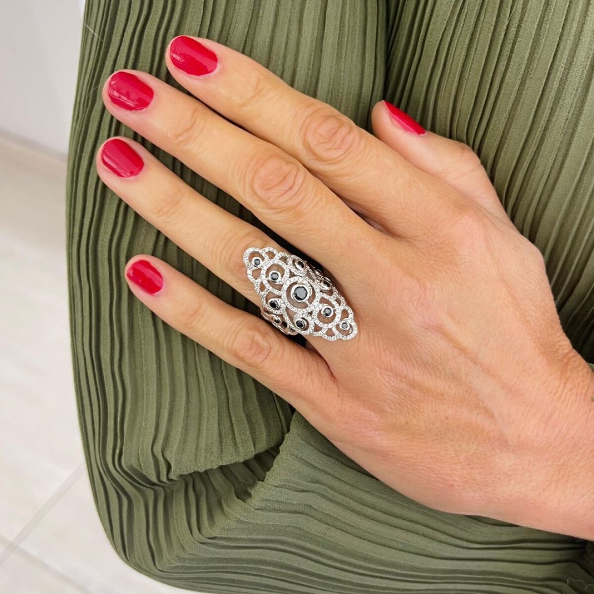 Anillo Nuboso - Plata 925 